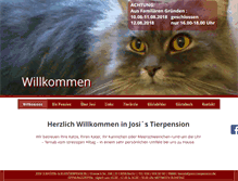 Tablet Screenshot of josis-tierpension.de
